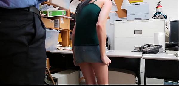  Shoplyfter - Skinny Teen (Alex Harper) Blackmailed and Stripped Down